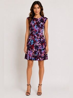 Nasty Gal Multicolor Floral Midi Dress